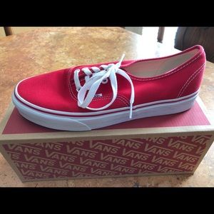 Authentic Red Vans